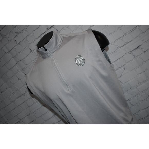 Adidas Golf Pullover Vest 1/4 ZIP Mens Size Medium Performance Polyester Gray - Picture 1 of 8